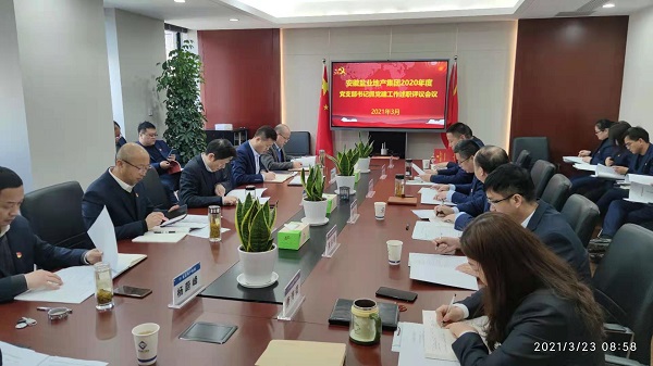 安徽意大利贵宾会地产集团公司党委召开2020年度下层党支部书记抓党建事情述职评议会